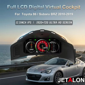 สำหรับโตโยต้า 86 สำหรับซูบารุ BRZ 2016-2019 จอแสดงผล LCD ดิจิตอล แผงหน้าปัด ชุดหน้าปัดมาตรวัดความเร็ว GPS ห้องนักบินเสมือนจริง มาตรวัดรอบเครื่องยนต์ - Product Image 1