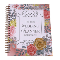 Agenda de mariage personnalisé polychrome Cahier d'agenda de prière avec gratitude de taille A5 pour planificateur adulte Cahier de journal