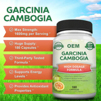 Oazvita, logo personnalisé, capsules amincissantes à l'extrait de Garcinia Cambogia au prix de gros, 1600mg pour perdre du poids et brûler les graisses