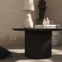 Table basse en bois de haute qualité, ronde, faite à la main, pour le salon, meubles de maison