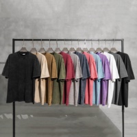 T-shirt unisexe surdimensionné vintage personnalisé en gros, T-shirt homme à manches courtes de haute qualité, T-shirts homme à col rond délavé à l'acide