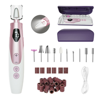 Perceuse à ongles électrique professionnelle silencieuse, 10 vitesses réglables, 10 têtes de ponçage, sans fil, rechargeable, pour salon de manucure et usage domestique