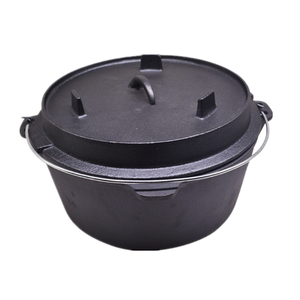 Casserole hollandaise en <span class=keywords><strong>fonte</strong></span> de qualité supérieure pour le camping, avec couvercle, <span class=keywords><strong>prix</strong></span> d'usine en Chine, 6QT - Product Image 1