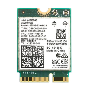 <span class=keywords><strong>New</strong></span> Wifi 7 Intel be200 Card mạng BT 5.4 802.11be Tri ban nhạc 2.4G/5G/6GHz 8774Mbps wifi7 be200ngw M.2 mô hình không dây - Product Image 1