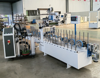 Machine de laminage de revêtement en vinyle pour panneaux muraux en PVC WPC pour le travail du bois, machine de collage à chaud PUR pour placage de bois, machine d'enrobage de profilés en bois