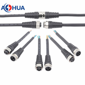 आओहुआ एम 19 2 3 4 पिन धातु नट आईपी 65 तरबूज तार के साथ तार - Product Image 6