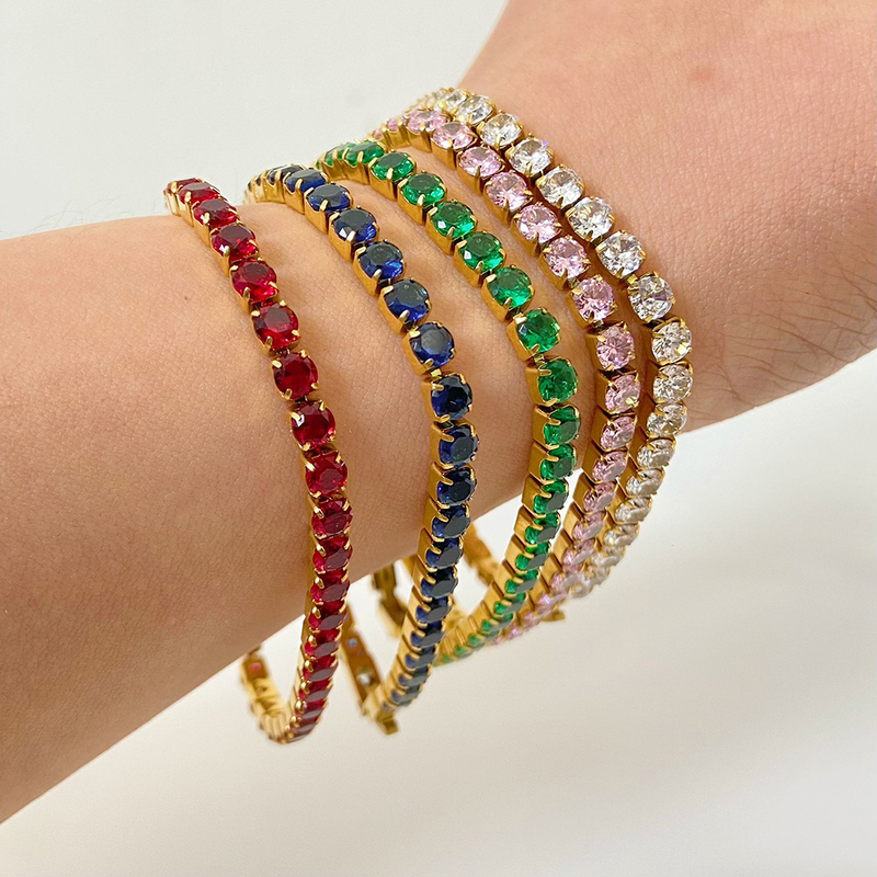 Wholesale Classic Tennis Bracelet Fashion Jewelry
