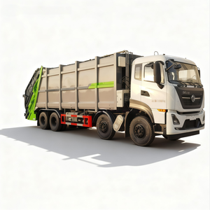 Camion compacteur de déchets stable de 38 m³ à chargement par le sol, 8x4, transmission manuelle, moteur diesel, système de compression entièrement hermétique - Product Image 2