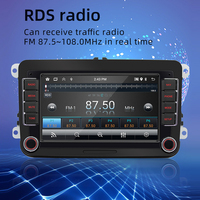 Autoradio Android 12 7'' pour Volkswagen, CarPlay sans fil, Android Auto, navigation GPS, WiFi, 49 thèmes UI, radio FM RDS, écran tactile