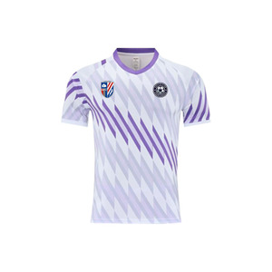 Maglia da <span class=keywords><strong>Calcio</strong></span> Bicolore Viola e <span class=keywords><strong>Bianca</strong></span>, Unisex, Elastica e Comoda, Personalizzabile per Club e Squadre, Direttamente dalla Fabbrica - Product Image 3