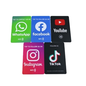 Carta NFC Contactless per Google e Social Media, Espositore per Recensioni Google, Supporto per Codice <span class=keywords><strong>QR</strong></span>, Cartello Personalizzato per WhatsApp - Product Image 1