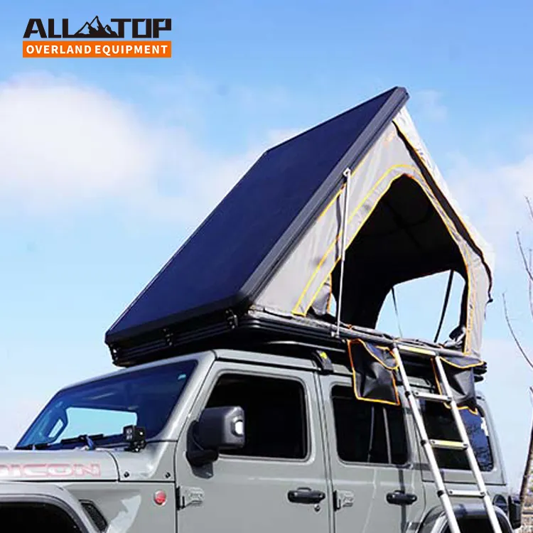 Schnell automatisch öffnende Camping Wandern wasserdichtes Aluminium-Dreieck-Autodach-Zelt