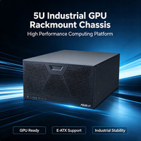 Châssis de montage en rack pour GPU industriel 5U EBS-5U500, prend en charge la carte mère E-ATX, 8 emplacements PCIe, refroidissement liquide 360 mm