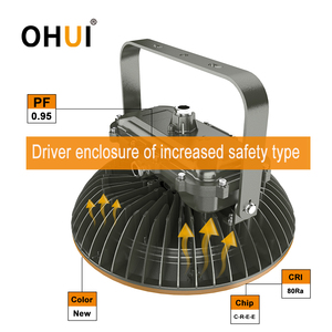 Lámpara LED a Prueba de Explosiones OHUI de 300 Vatios, IP66, Aluminio Fundido a Presión, con 5 Años de Garantía para Zona 1, Zona 2, Zona 21, Zona 22 - Product Image 2