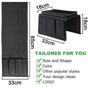 Organizador de Bolsillos Colgante para Sofá, Silla o Cama, Antideslizante, de Lino, para Control Remoto de TV, Venta Directa de Fábrica - Product Image 5