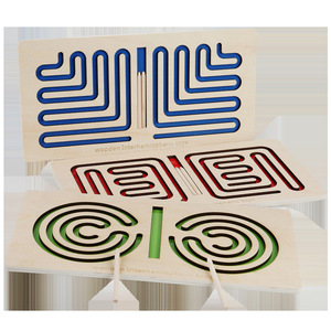 Rompecabezas de laberinto de madera para niños de 4 a 6 años, juguete para el desarrollo del cerebro, entrenamiento de habilidades motoras finas, juego educativo - Product Image 3