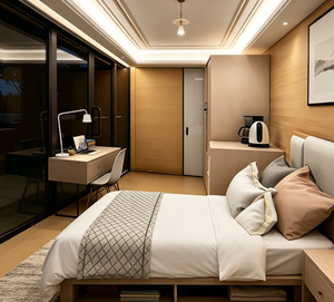 Cabane Apple personnalisée et élégante avec balcon pour complexe de loisirs et villa de vacances privée - Product Image 6