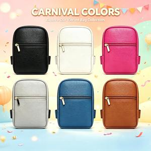 Low MOQ Lychee PU Leather <b>Thigh</b> Leg Bag Waterproof Adjustable Strap Phone Pouch Multi Color Carnival Waist Fanny Pack - Product Image 1