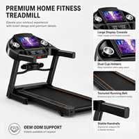 Tapis roulant intelligent électrique pliable professionnel commercial portable pour la maison, la salle de sport, la marche et la course avec inclinaison
