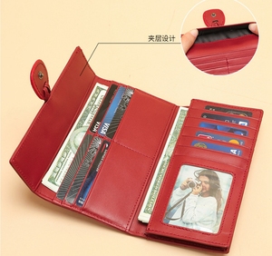 <span class=keywords><strong>Cuir</strong></span> véritable Long Portefeuilles pour femmes Marque Sac à main <span class=keywords><strong>Femme</strong></span> Portefeuille <span class=keywords><strong>en</strong></span> <span class=keywords><strong>cuir</strong></span> <span class=keywords><strong>Pochette</strong></span>/Téléphone Sac <span class=keywords><strong>en</strong></span> <span class=keywords><strong>cuir</strong></span> portefeuille - Product Image 6