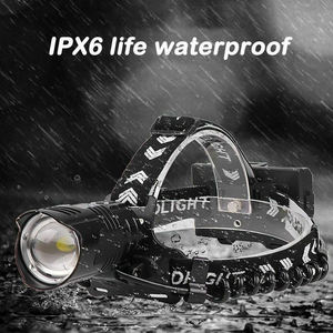 Lanterna de Cabeça LED XHP90.2 Potente com Zoom, Recarregável via USB, para Camping e Caminhadas, Alta Luminosidade de 2000 Lumens, Lanterna de Alumínio - Product Image 4