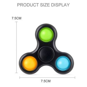 Customized logo Children's Decompression Fingertip Rotate Gyroscope Knead Sensory Fidget Toys for Kids Classroom Students <b>Gifts</b> - Product Image 2