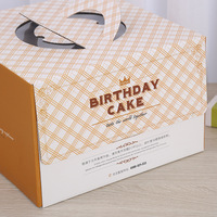 Boîte d'emballage pour gâteaux en carton avec fenêtre transparente, boîte portable pour muffins, mousses, pâtisseries, boîtes en papier blanc, emballage cadeau, boîte en papier couché