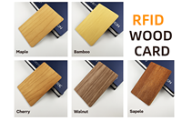 Carte NFC en bois de bambou écologique et recyclable 13,56 MHz NTAG213, carte RFID intelligente en bois