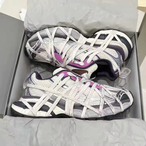 Venta caliente zapatos deportivos de diseñador para hombres mujeres tallas de lujo 35-46 forro de malla con cordones zapatos para caminar correa de moda 3XL - Product Image 5