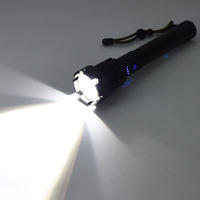 Lampe de poche tactique XHP160 LED Super Bright 7 Modes Zoomable Type-C USB 6000 Lumens COB Side Floodlight Waterproof Torch Light
