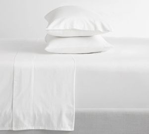 Hotel <b>Sheets</b> Direct 100% Cotton Bed <b>Sheets</b> Hotel Bedding <b>Sheets</b> Bedding Set White Hotel Bedding - Product Image 2