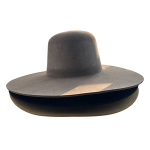 Cappello in <span class=keywords><strong>Pelliccia</strong></span> di <span class=keywords><strong>Castoro</strong></span> VW509 Personalizzato, Corona Aperta, Tesa Larga Rigida, Multicolore, Fatto a Mano, Stile Etnico, Unisex, Quattro Stagioni - Product Image 3