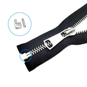 Nhiều Kích thước 3 #5 #8 #10 # pin và hộp kim loại dây kéo mở cuối dây kéo phụ kiện dây kéo thanh trượt Stopper kim loại khóa kéo phụ kiện - Product Image 5