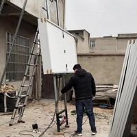 Lamellenrahmen für kleine Hausplattformen, Batterie-Hebesystem, Solarpanel-Hebeset, Vertikaler Modul-Aufzug, Leiterlift