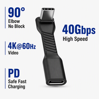 Adaptateur d'extension USB-C flexible anti-casse FPC, cordon mâle-femelle, 40 Gbit/s, 4K60Hz, charge rapide PD, écologique, double blindage, OEM