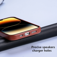 DL Original Smartphone PU Plain Laser Ring Étui de téléphone magnétique en cuir de luxe pour Iphone 12 13 14 15 16 Pro Max