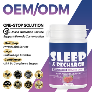 Gommes à mâcher OEM/ODM à marque privée (<span class=keywords><strong>60</strong></span> pièces) pour le sommeil et la relaxation, pour hommes et femmes, favorisant la relaxation profonde et le soutien nocturne - Product Image 1