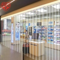 Prix usine couleur miel personnalisé Standard vinyle Transparent en plastique PVC bande rideau rouleaux Super clair PVC porte rideau
