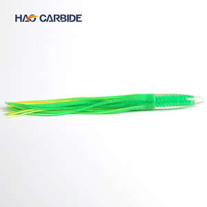 Leurre de pêche en mer pour gros gibier, leurre de traîne vert, vente en gros, jupes de poulpe en caoutchouc souple colorées, leurres de pêche - Product Image 4