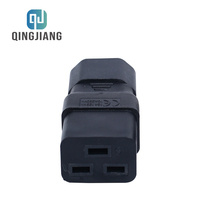 Adaptateur de connecteur PDU UPS Power IEC 10A mâle C14 vers femelle C19 certifié CE avec protection contre les courts-circuits