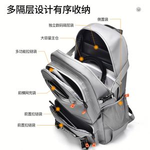 Bolsa de viaje de negocios para hombre de gran capacidad Derm Mochila de tela Oxford - Product Image 3