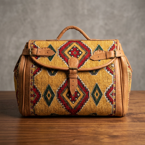 Bolsa de Viaje de Cuero Genuino de Alta Calidad, Clásica, de Lujo, Moderna, Unisex, con Asa Suave y Cierre Integrado - Product Image 2