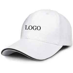 Unisex 6-Panel Adjustable Baseball Cap Unlined Cotton Sandwich Acrylic Fabric Plain Blank Dad Hats