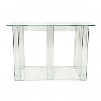 Table de communion en acrylique transparente pour église, table d'autel sacrée avec étagère de rangement pour la prière chrétienne, sanctuaire, chapelle