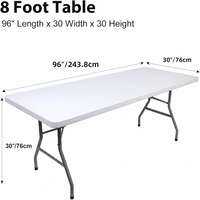 Nappe extensible noire en spandex TY de 6 pieds, universelle, ajustée, rectangulaire, pour mariage, salon professionnel, stand de vente