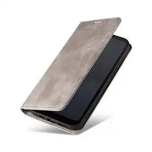 富士通许愿真皮保护套手机壳带信用卡卡槽夹软TPU外壳