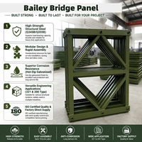 Pannello Traliccio Bailey Bridge 321 a Fila Singola e Strato Singolo con Cordoni Rinforzati