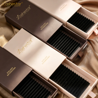 Extensions de cils individuelles en cachemire Lashestar Volume, plateaux de cils à boucles stables C CC D J, marque privée