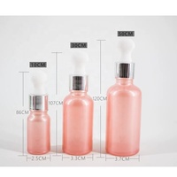 LANJIN — bouteille d'huile essentielle en verre dépoli rose, 30ML
