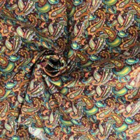 Tissu 100% coton imprimé à la main pour chemises, chapeaux, sacs, vêtements et robes - Vente en gros au mètre - Fournisseur LONGXUN
